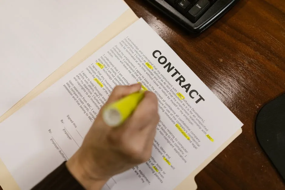 An accountant reviewing IT support quotes side by side at a desk